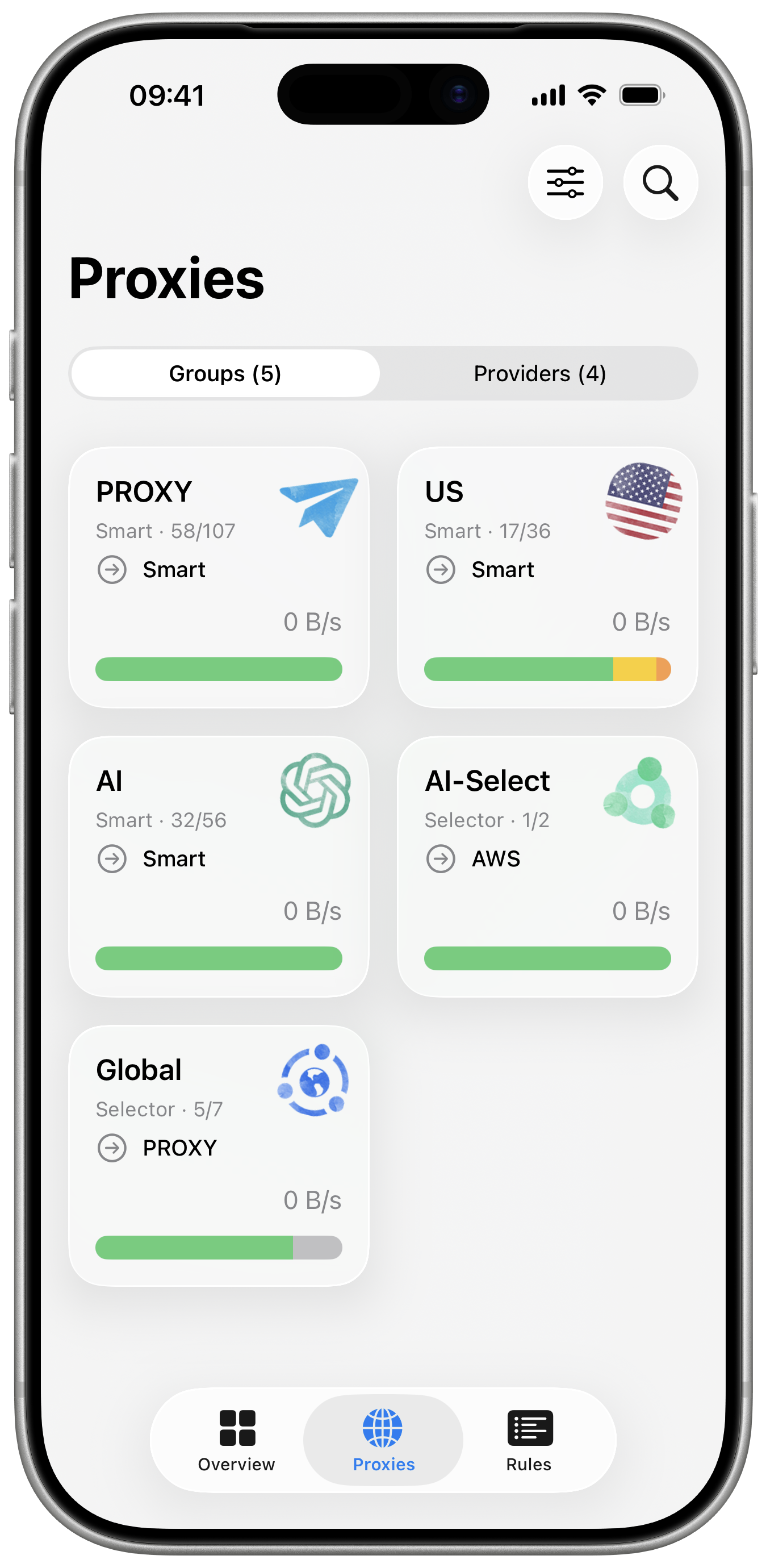 Mipa proxies screenshot